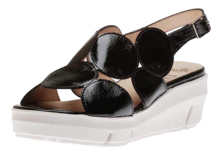 DERRY NEGRO PATENT LEATHER SANDAL