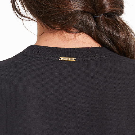 BLACK CRUSHER WEEKEND DRESS