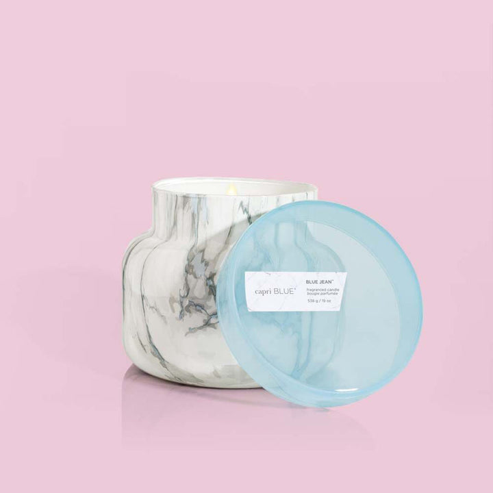 BLUE JEAN 19 OZ MODERN MARBLE CANDLE