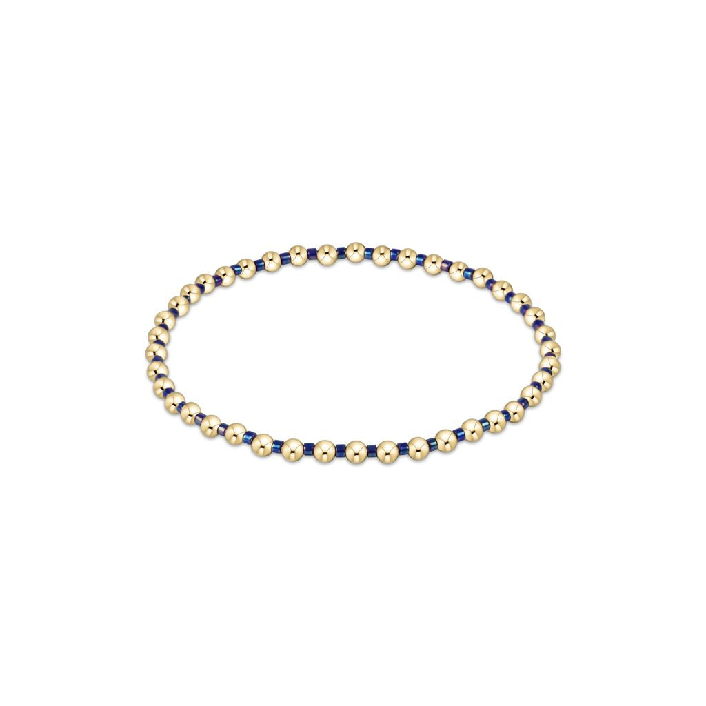 BLUE METALLIC HOPE GRATEFUL BRACELET