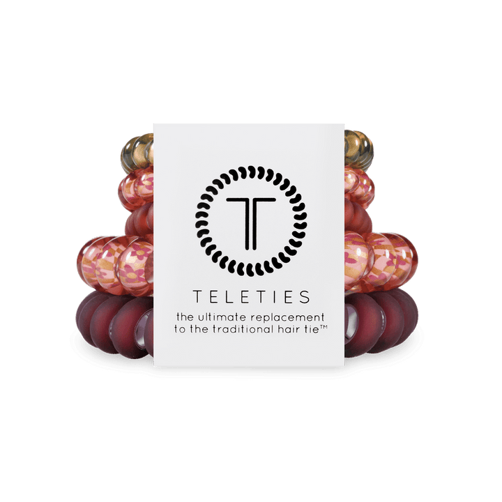 BURGUNDY BLISS MIXED PACK HAIR TIES
