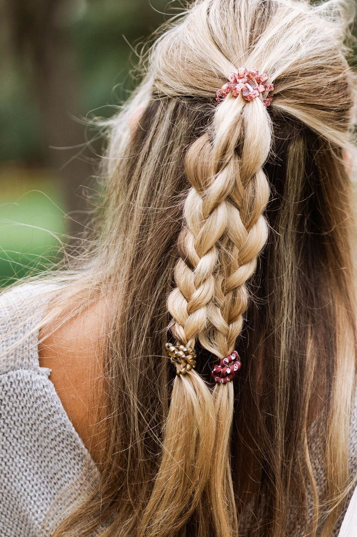 BURGUNDY BLISS MIXED PACK HAIR TIES