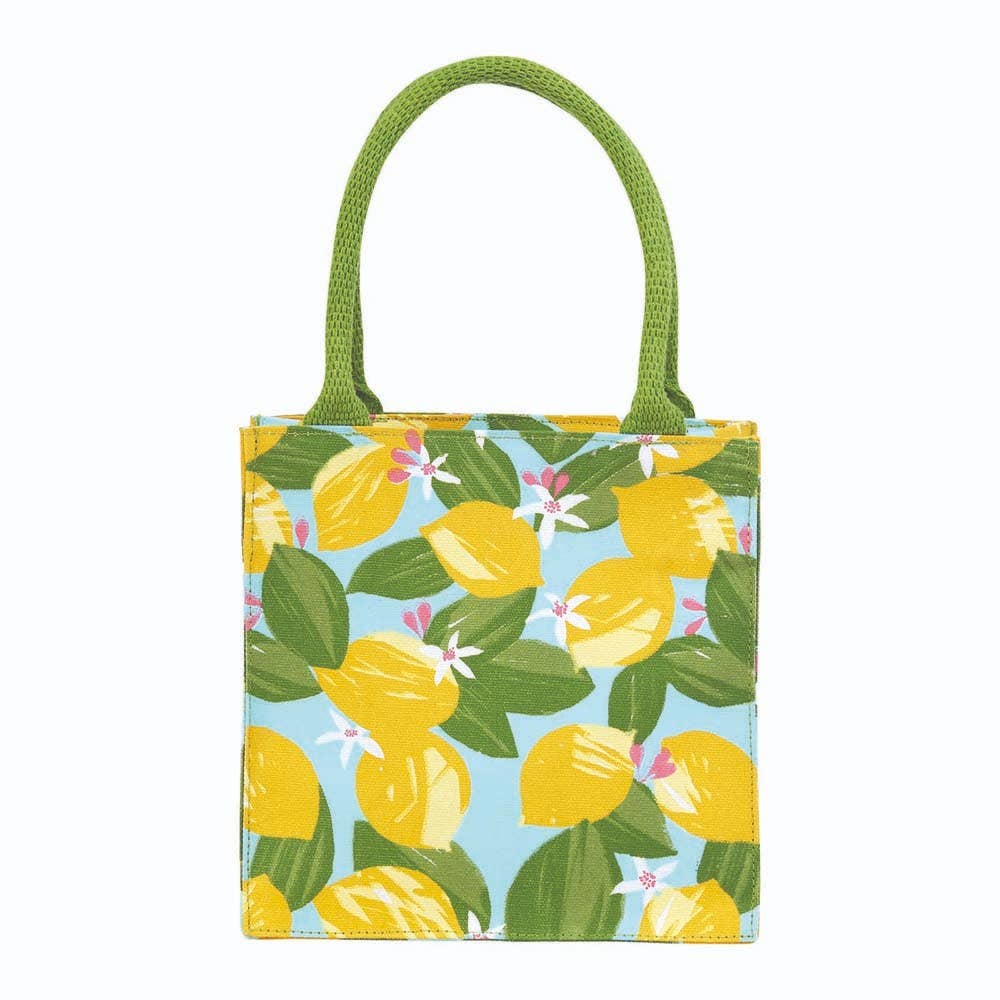 Lemon Blossoms Itsy Bitsy Reusable Gift Bag Tote