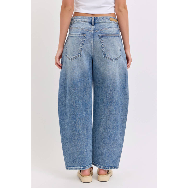 DONNA LIGHT WASH BARREL JEANS
