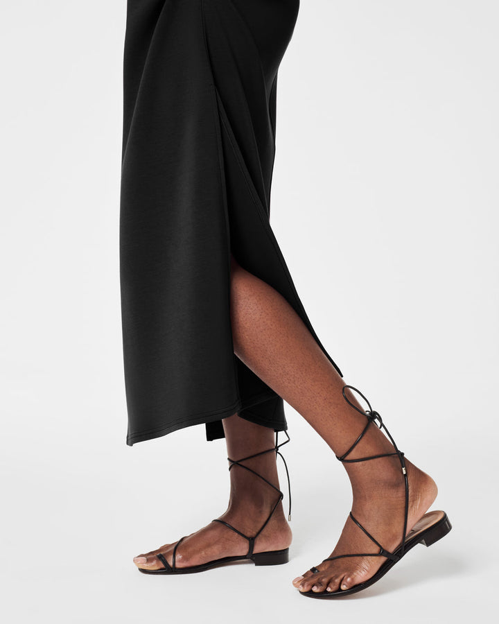 SPANX BLACK AIRESSENTIALS MAXI DRESS