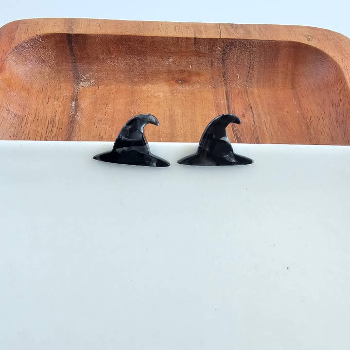 WITCH HAT POST EARRINGS