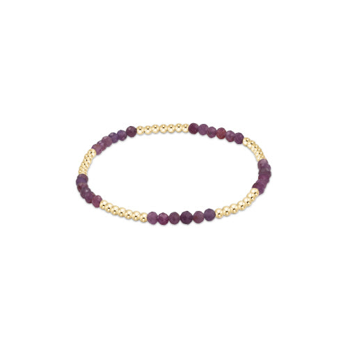 RUBY BLISSFUL PATTERN 2.5MM BEAD BRACELET