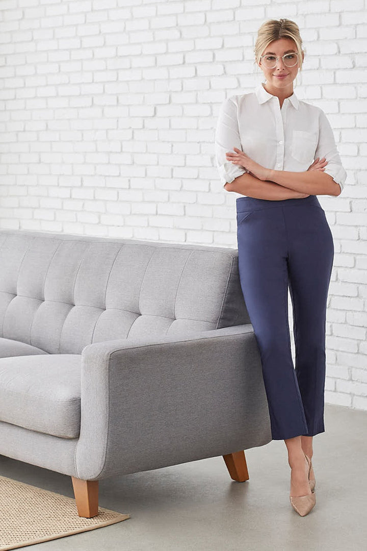 DEEP BLUE FLATTEN IT ANKLE PANT