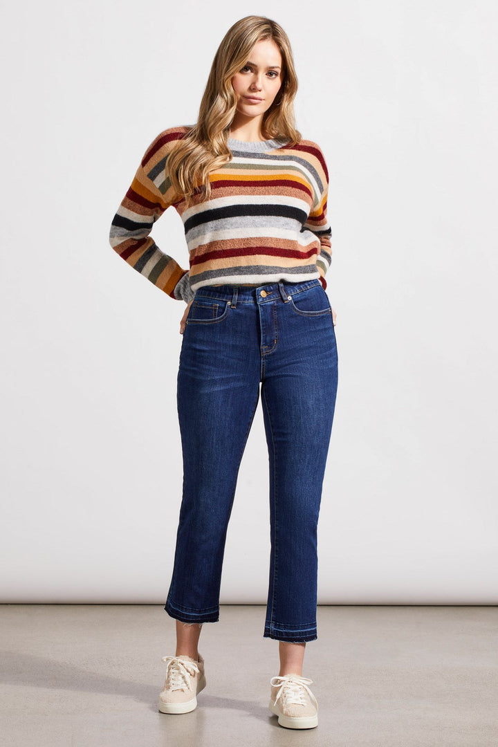 SOPHIE CURVY  BLUEMOON MICROFLARE CROP JEANS