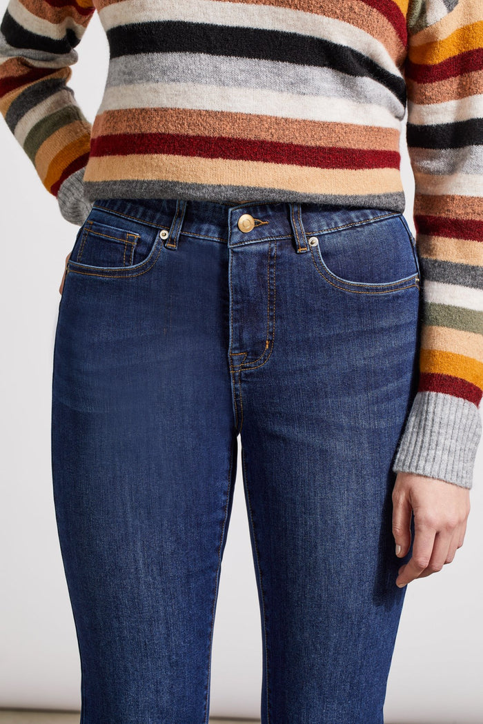 SOPHIE CURVY  BLUEMOON MICROFLARE CROP JEANS