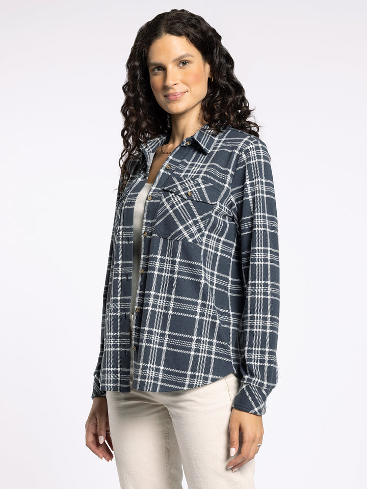 CASSIAN CHARCOAL & IVORY SHIRT