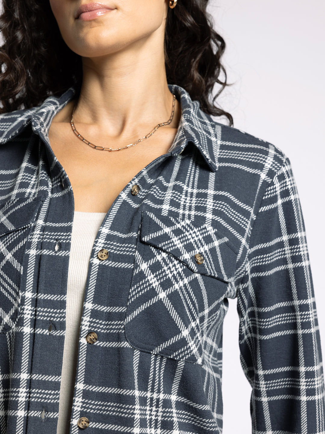 CASSIAN CHARCOAL & IVORY SHIRT