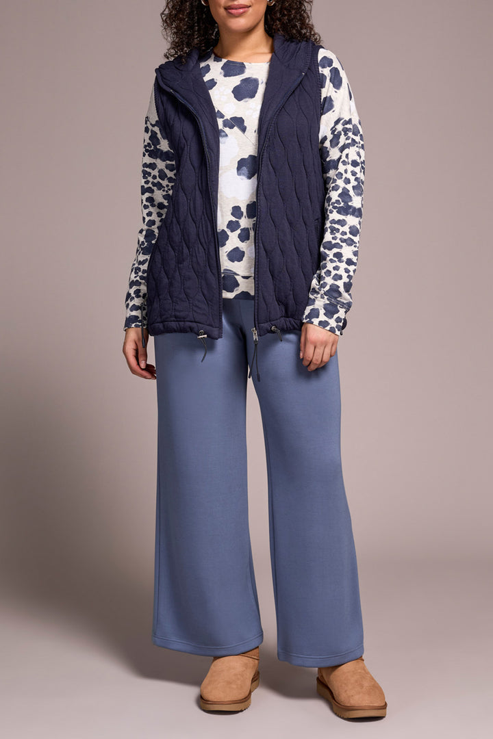 SAPPHIRE HOODED KNIT VEST