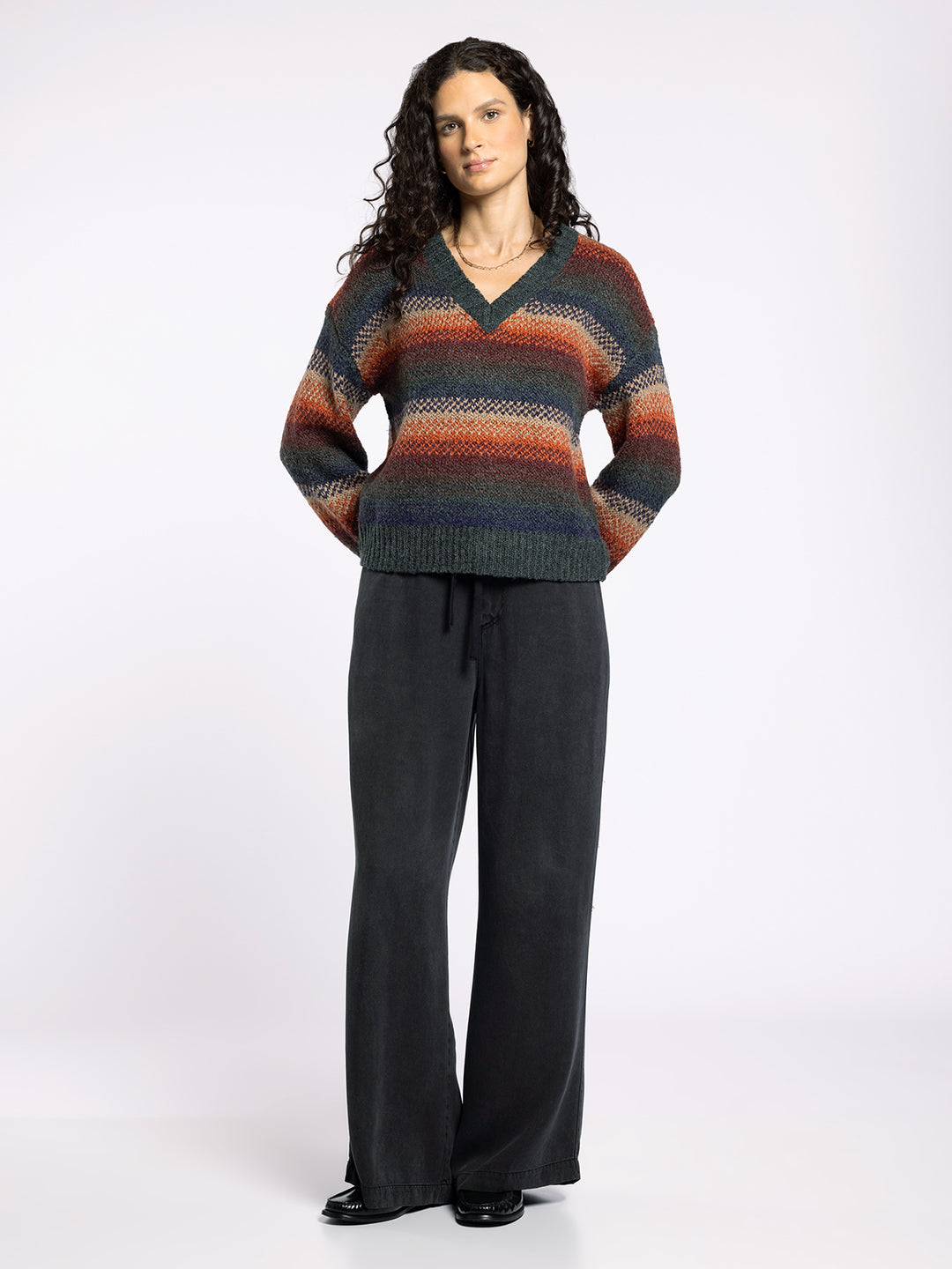 RENA OMBRE STRIPE SWEATER