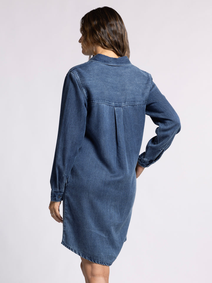 RAMONA DARK DENIM WASH DRESS
