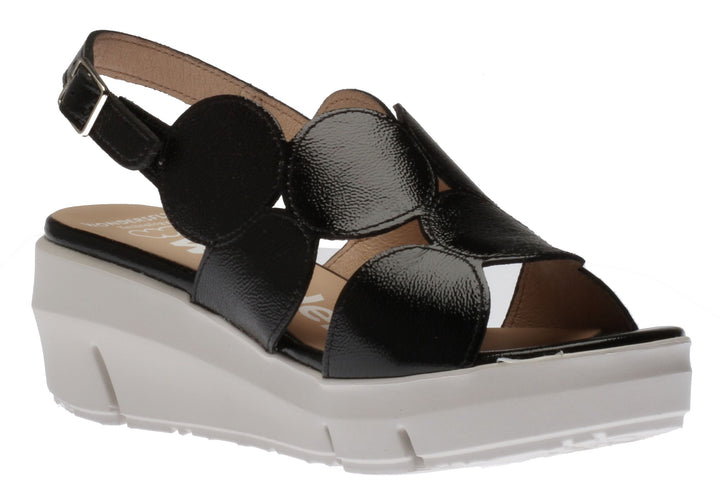 DERRY NEGRO PATENT LEATHER SANDAL
