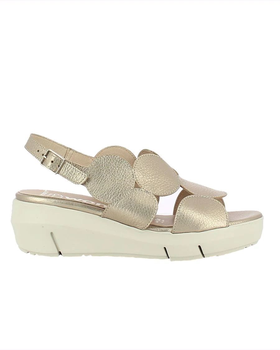 DERRY GOLD METALLIC LEATHER SANDAL