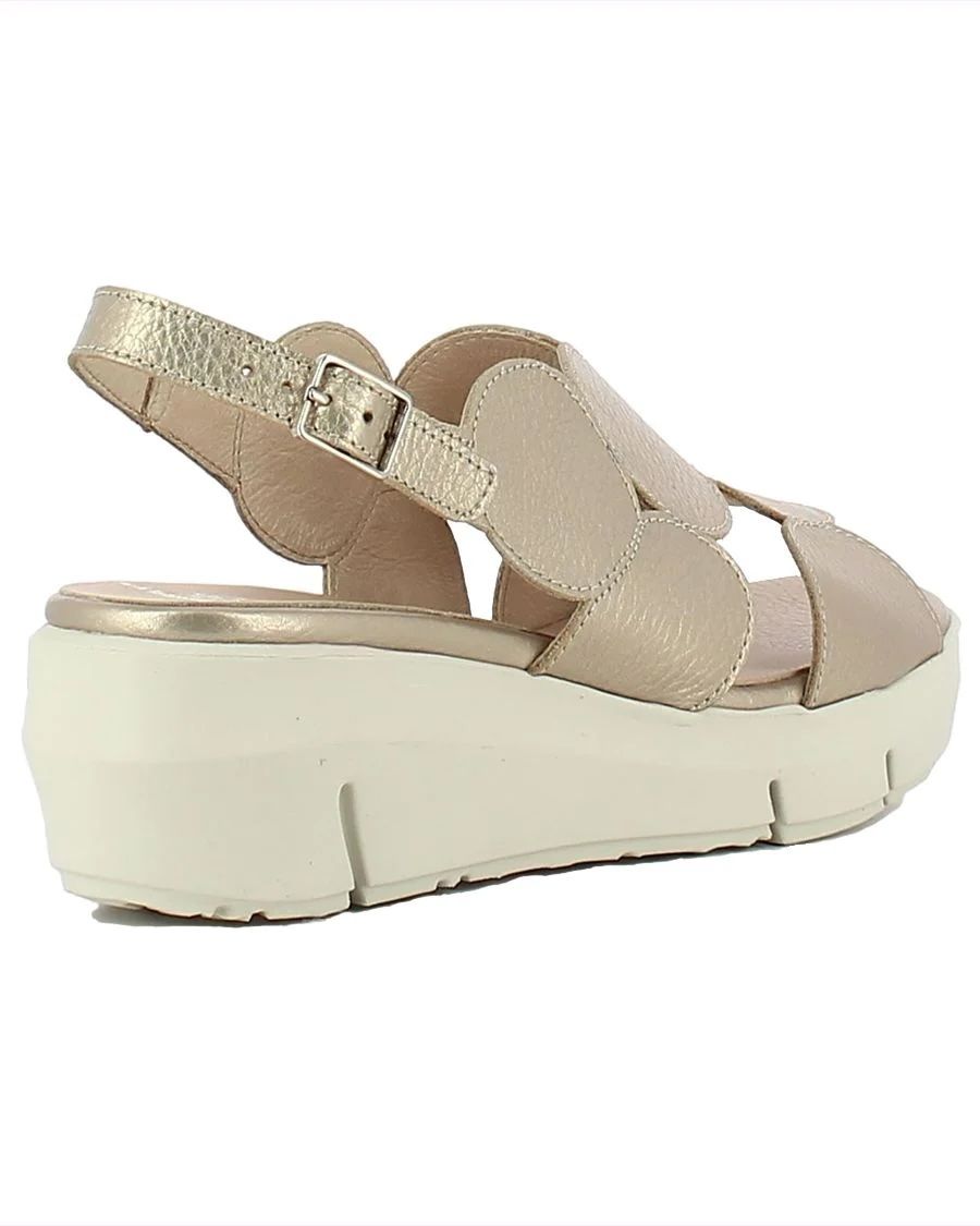 DERRY GOLD METALLIC LEATHER SANDAL