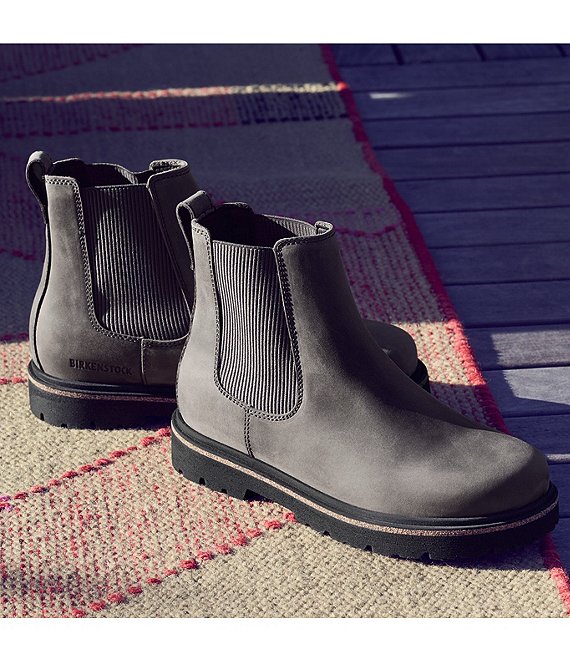 HIGHWOOD GRAPHITE NUBUCK SLIP ON BOOTS