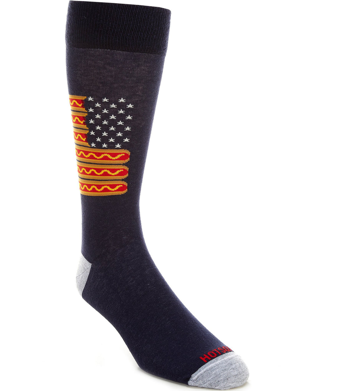 MEN'S HOT DOG FLAG CREW SOCKS