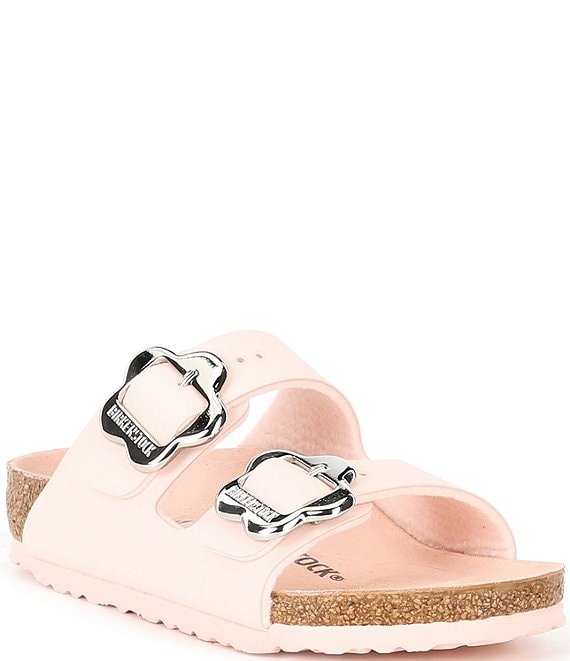 KIDS ARIZONA LIGHT ROSE FLOWER BUCKLE SANDAL
