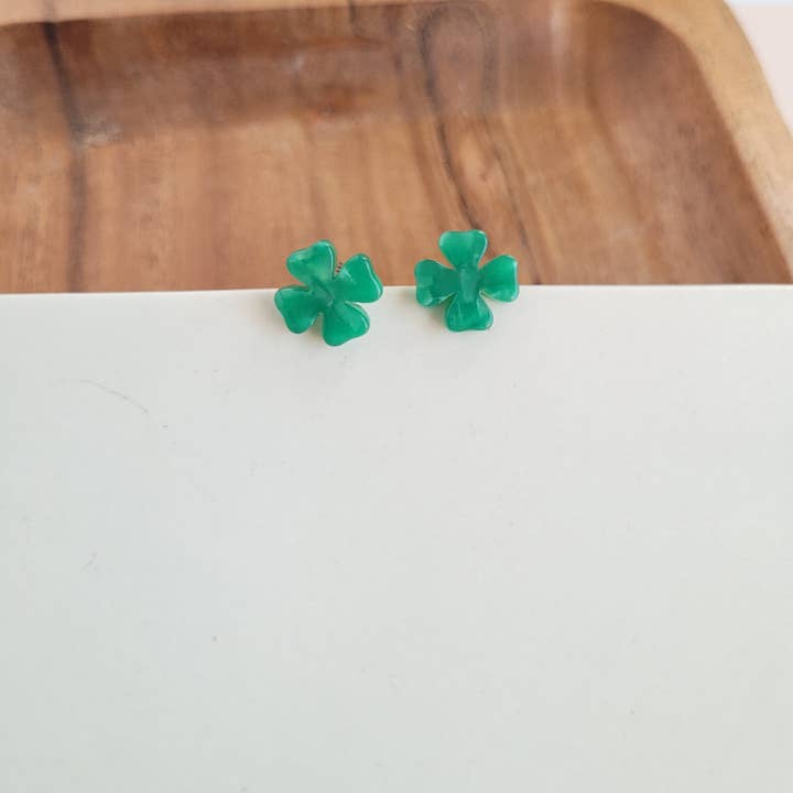 LUCKY SHAMROCK POST EARRINGS