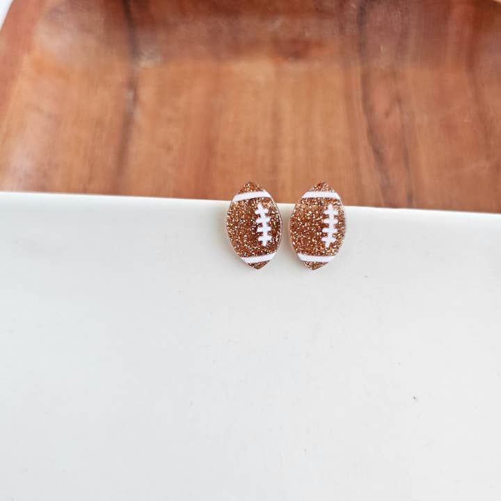 FOOTBALL GAME DAY POST EARRINGS