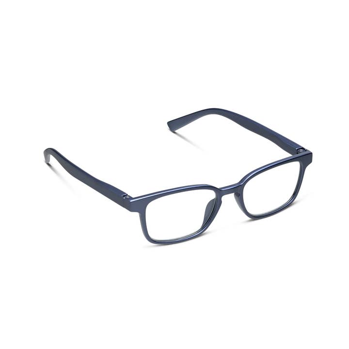 JO SLATE METALLIC  BLUE LIGHT READERS
