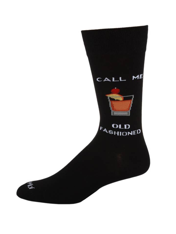 MEN'S CALL ME OLD FASHIONED BAMBOO CREW SOCKS