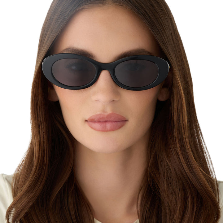 SABRINA BLACK POLARIZED SUNGLASSES