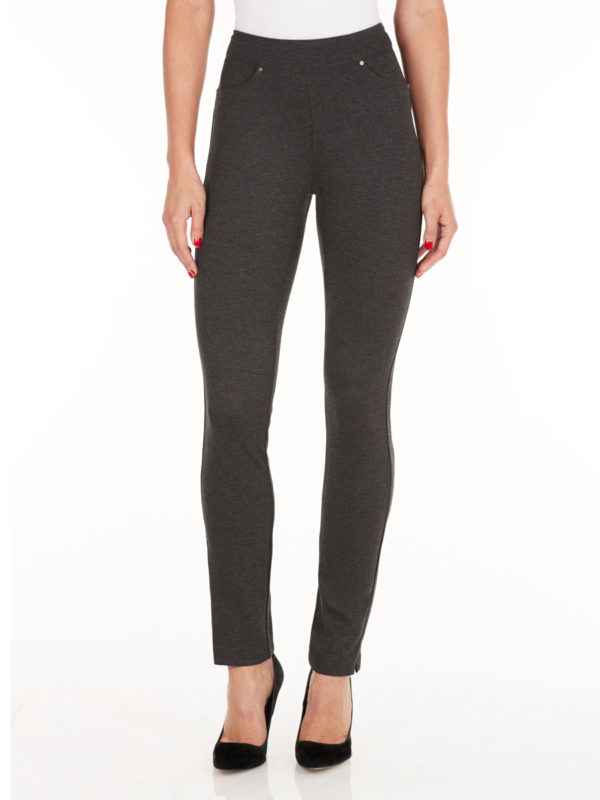 Charcoal Pull On Ponte Pant By French Dressing
