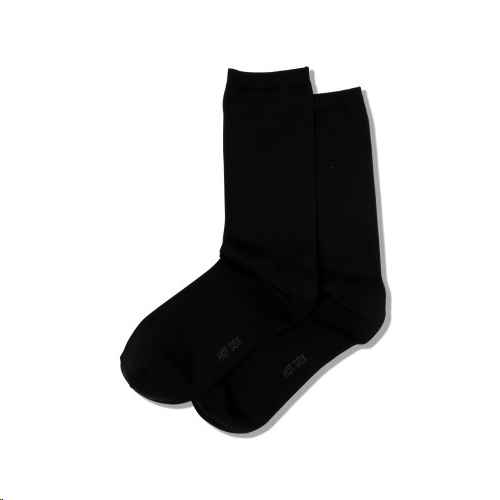 BLACK SOLID TROUSER SOCKS