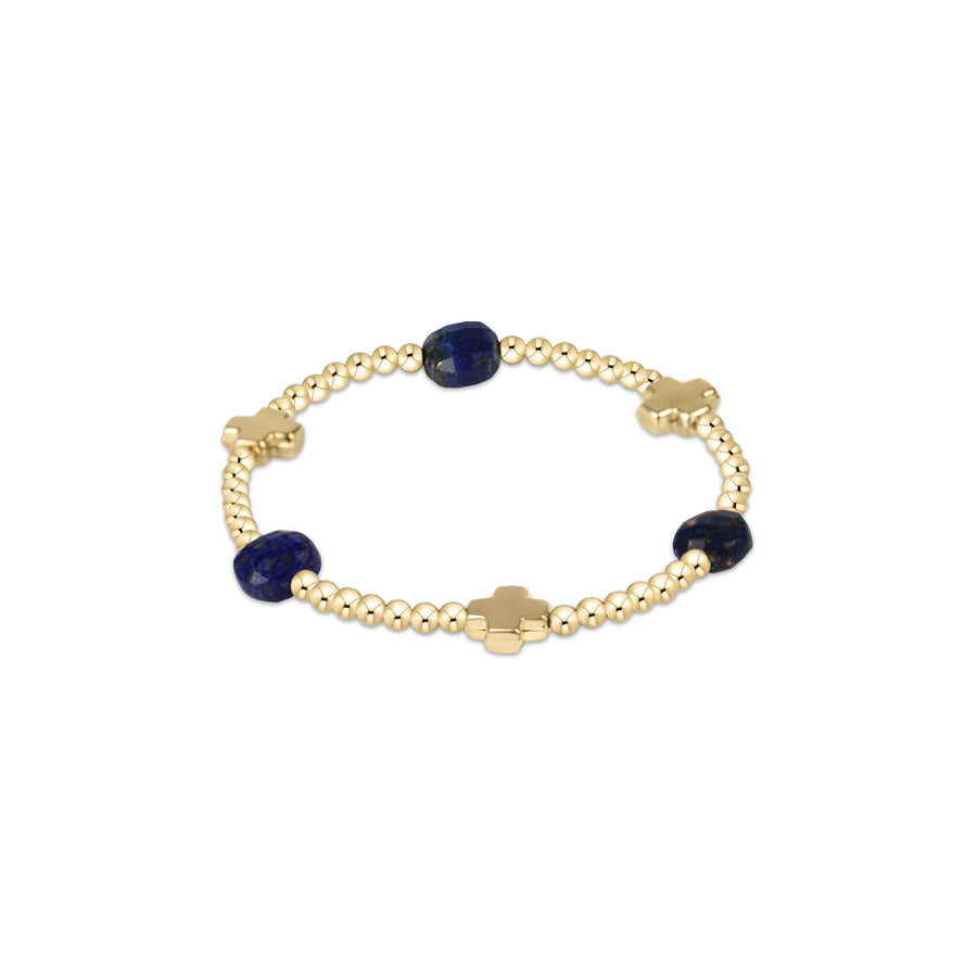LAPIS SIGNATURE CROSS ADMIRE 3MM BEAD BRACELET
