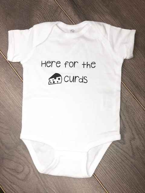 HERE FOR THE CURDS ONESIE