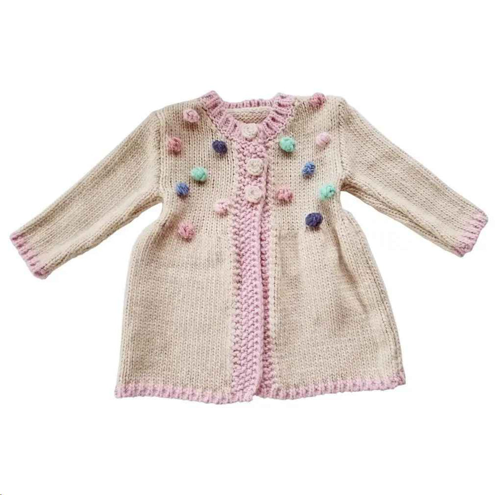 Sophie 3 Button Popcorn Sweater
