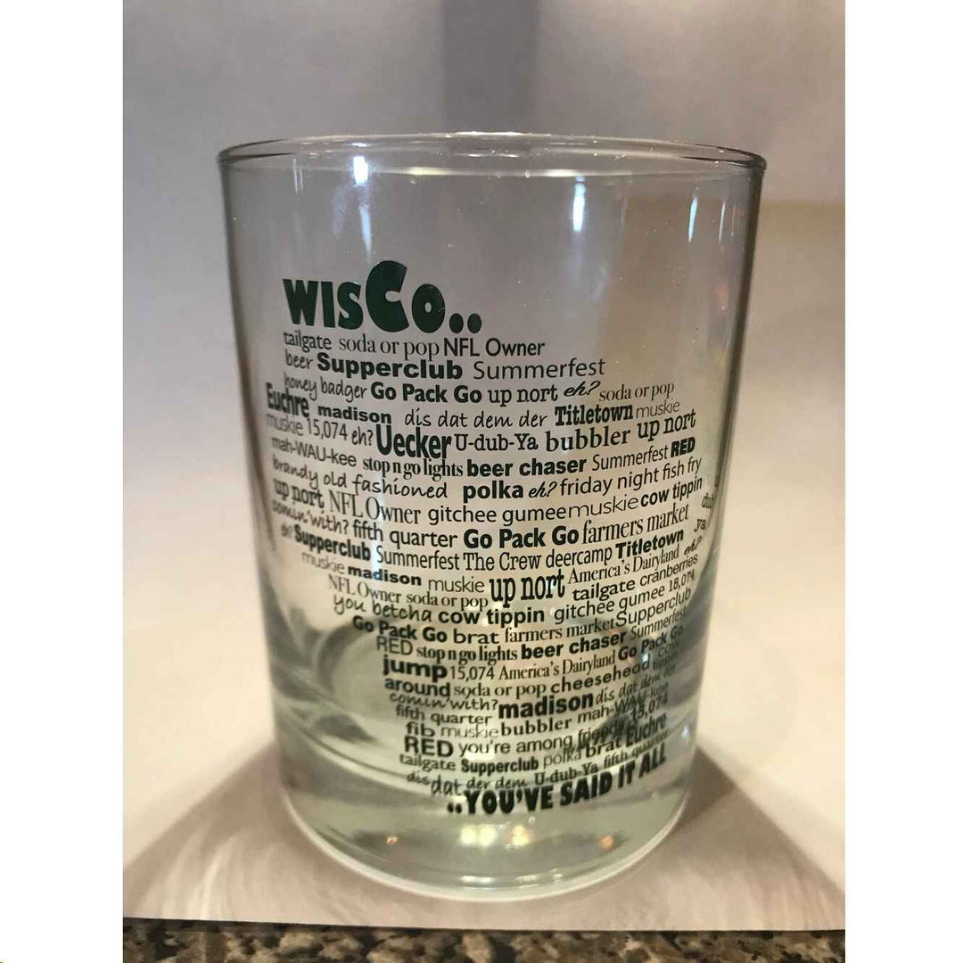 WISCONSIN LINGO ROCKS GLASS