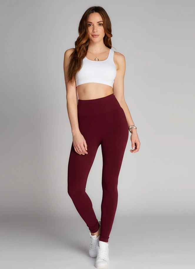 Bordeaux High Waisted Leggings
