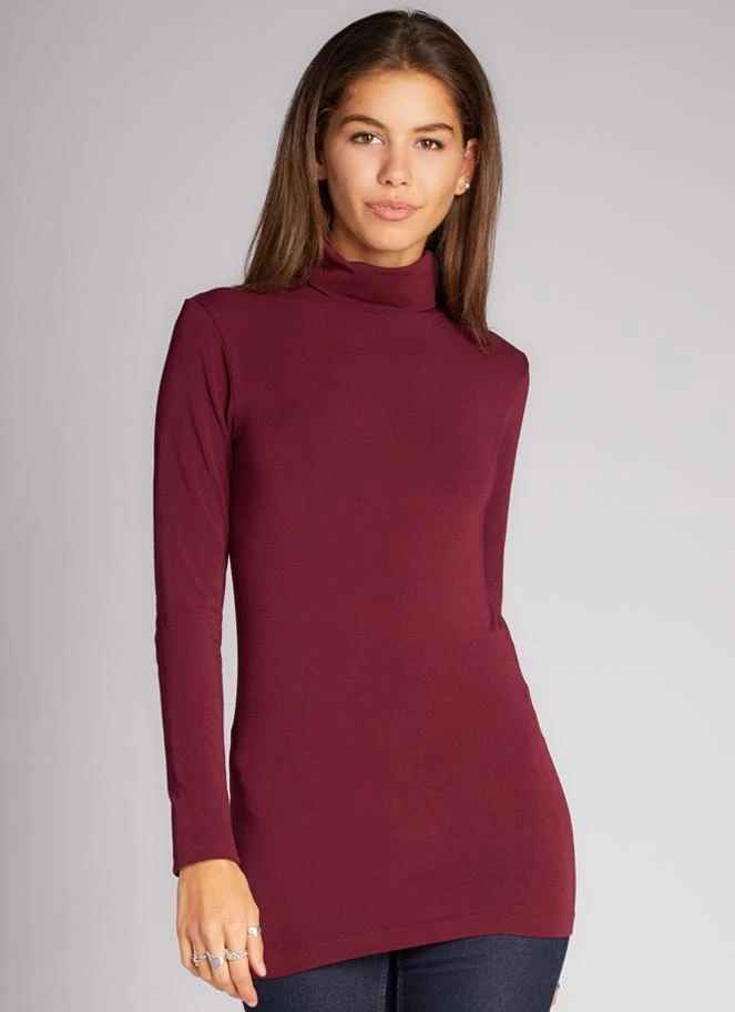 BORDEAUX BAMBOO T-NECK