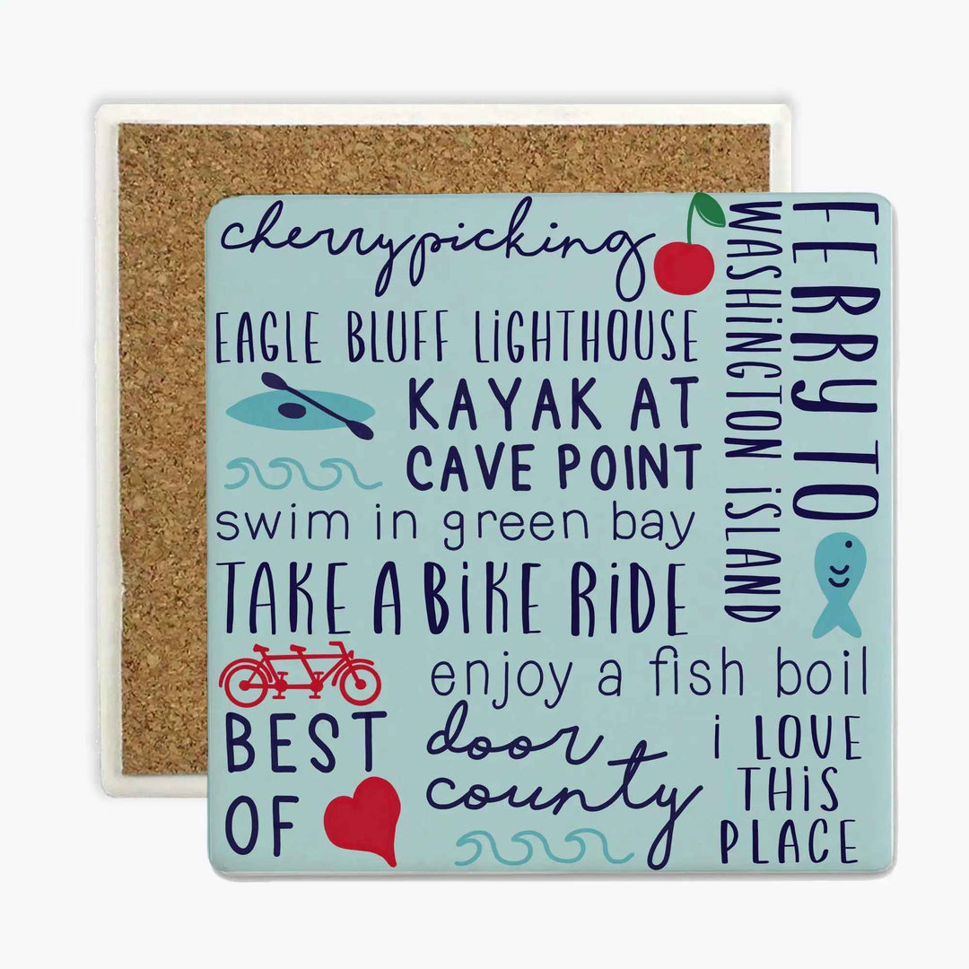 Best Of Door County Sandstone Coaster