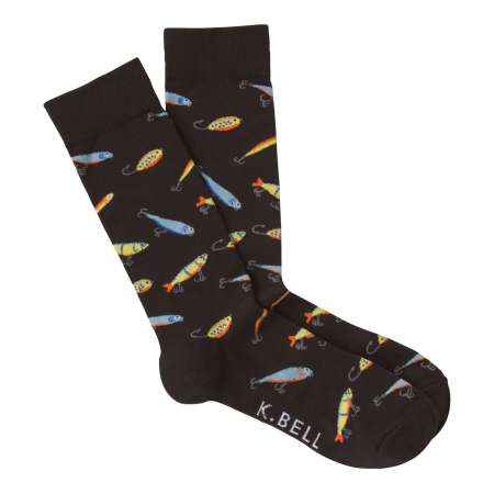 Men's Fishing Lures Crew Socks