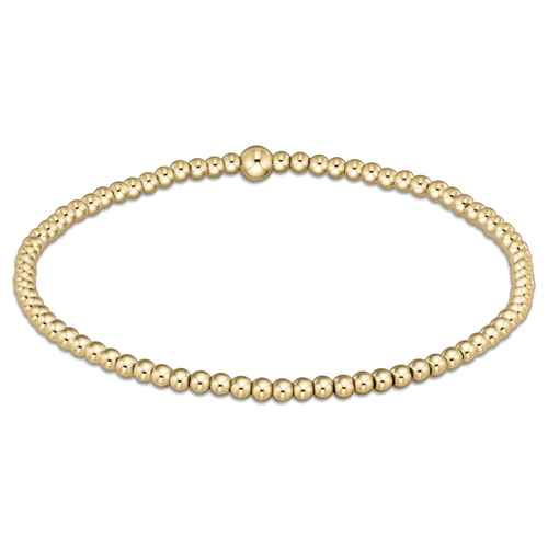 Classic Gold 2.5mm Bead Bracelet
