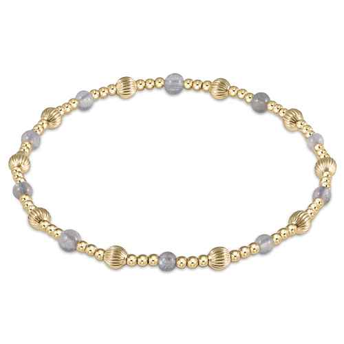 Labradorite Dignity Sincerity Pattern 4mm Bead Bracelet