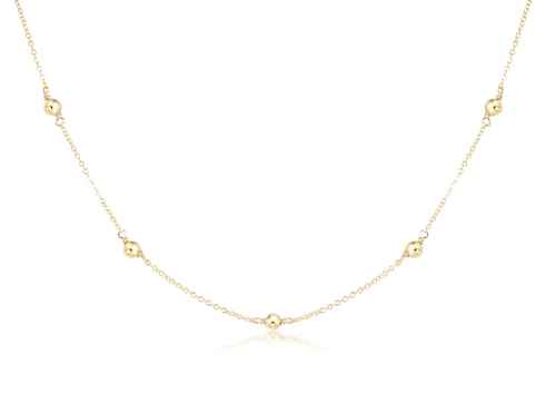 17" Choker Simplicity Chain - Classic 4mm Gold