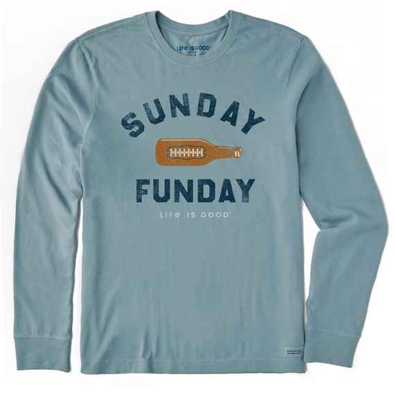 Sunday Funday Footbeer Long Sleeve Crusher Tee
