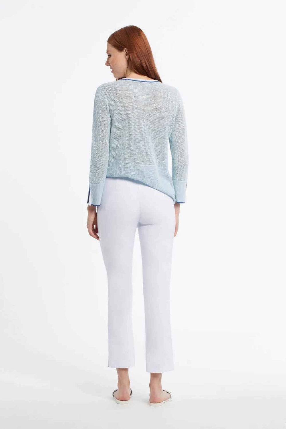 WHITE FLATTEN IT ANKLE PANT
