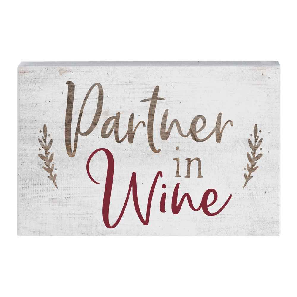 PARTNER IN WINE BLOCK SIGN