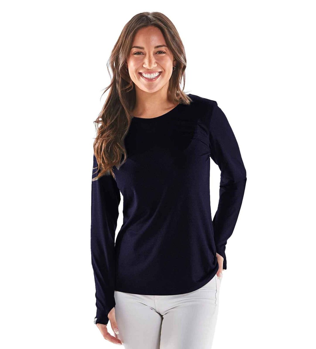 THE SIGHTSEER NAVY ACTIVE TOP