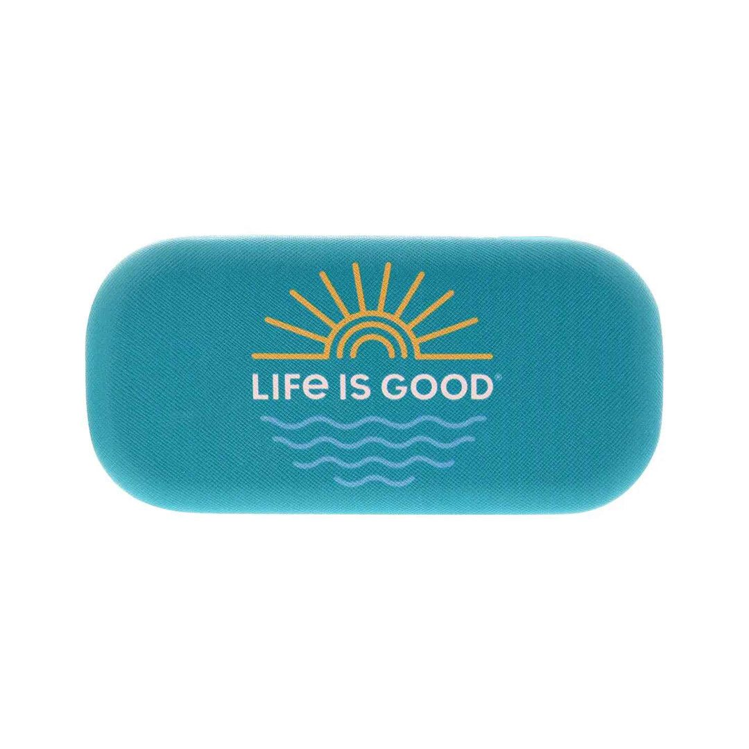 TEAL GOOD VIBES SUNGLASS CASE