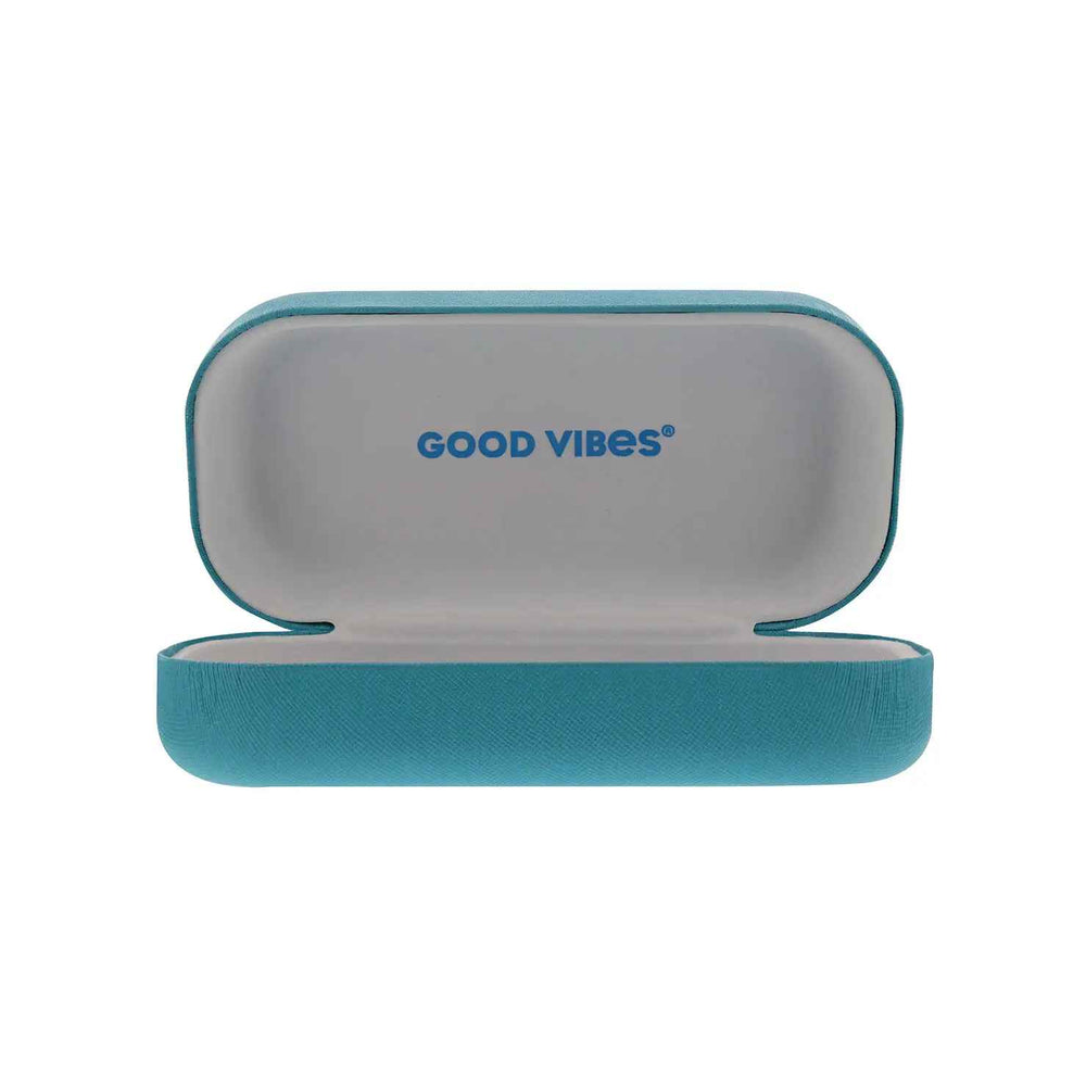 TEAL GOOD VIBES SUNGLASS CASE
