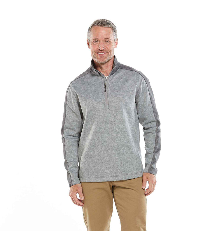 Men's The Collaborator Light Heather Grey & Black 1/4 Zip